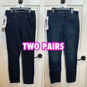 Lot of two pairs of Calvin Klein Ultimate Skinny Jeans NWT